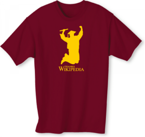 thanks wikipedia t-shirt