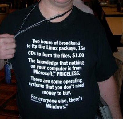 priceless linux windows t-shirt priceless linux windows t-shirt