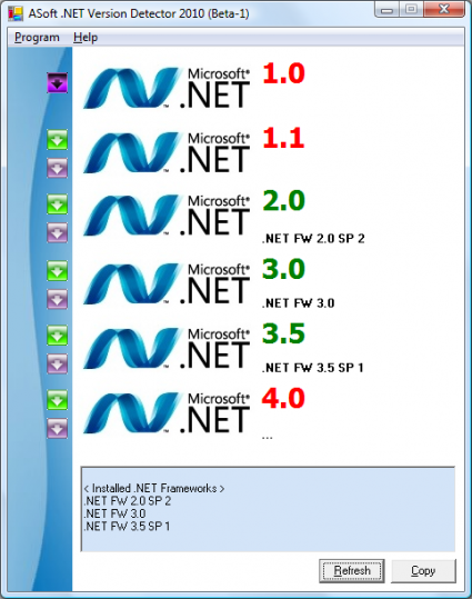 ASoft .NET Version Detector 2010 Beta-1
